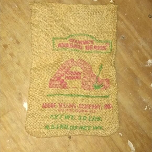 Vintage Anasazi Beans Adobe Milling Company Sack - Picture 1 of 3